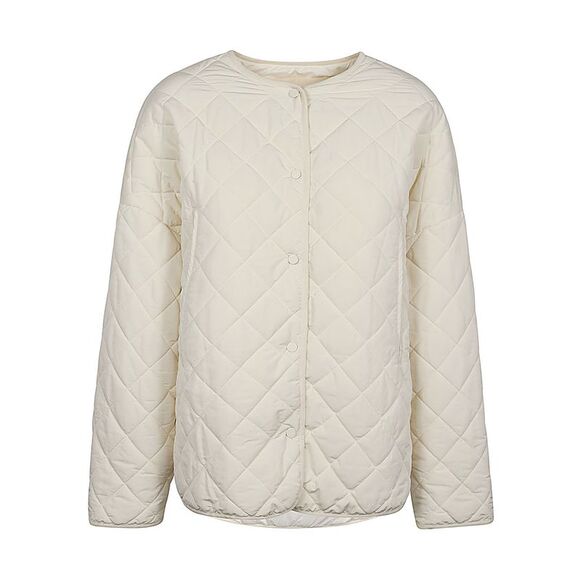 Sandbeige Women Quilted Nylon Jacket - Picture 1 of 3